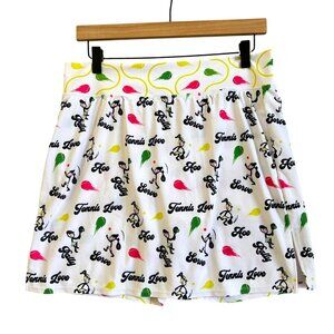 Skort Obsession Women's Sz XL Tennis Skirt Fun Print Tennis Love Ace Rally